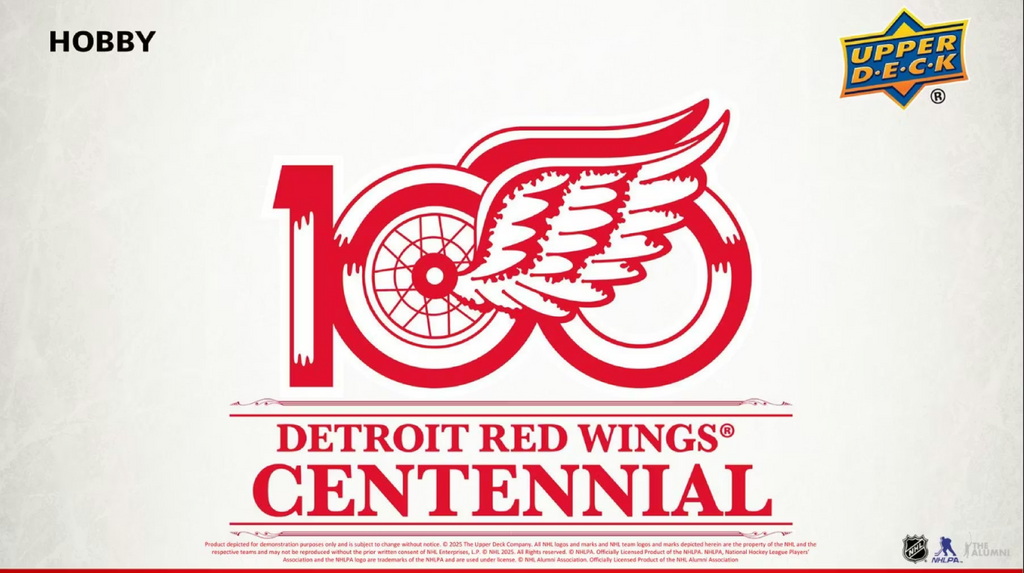 2025-26 Upper Deck Detroit Red Wings Centennial Hockey Hobby Box *Contact Us To Order*