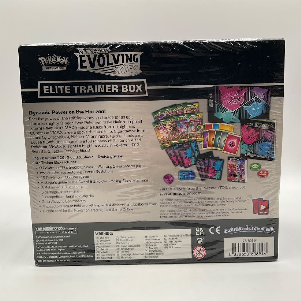 Pokemon: Sword & Shield Evolving Skies Elite Trainer Box [Glaceon/Vaporeon/Sylveon/Espeon] #1 *See Pictures for Condition*