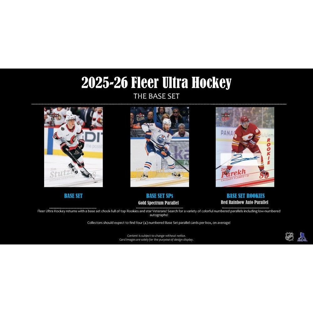2025-26 Upper Deck Fleer Ultra Hockey Hobby Box *Kontaktieren Sie uns zur Bestellung*