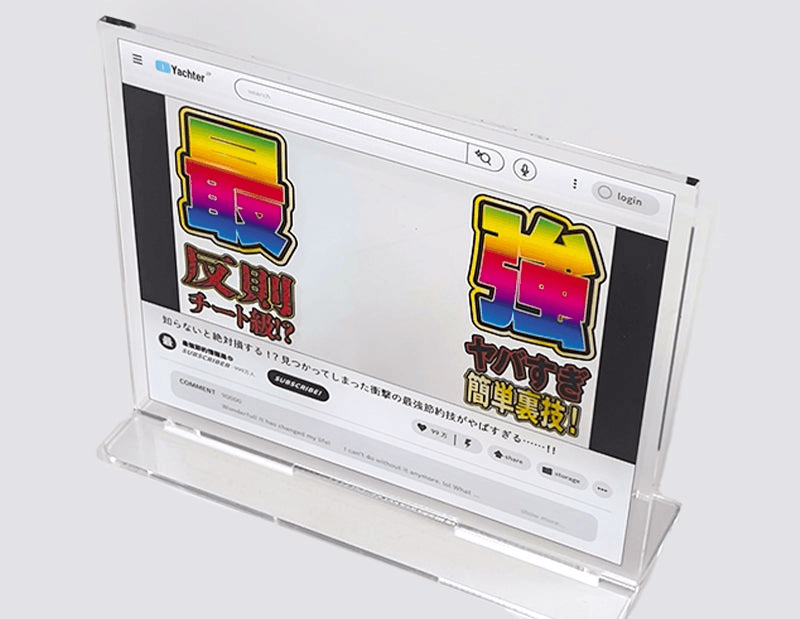 Buzz!? Trading video streaming acrylic stands