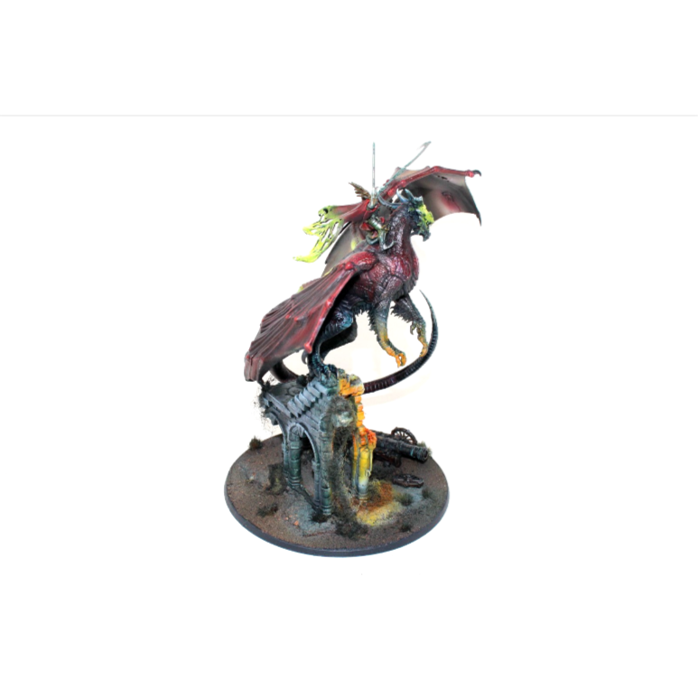 Warhammer Vampire Counts Soulblight Gravelords Vampire Lord on Zombie Dragon Well Painted ULN9