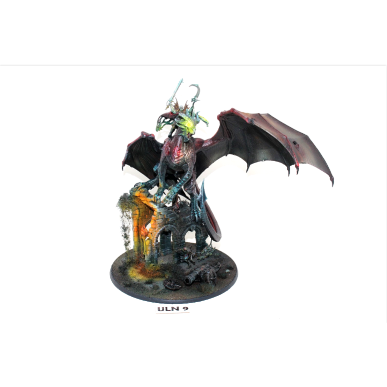 Warhammer Vampire Counts Soulblight Gravelords Vampire Lord on Zombie Dragon Well Painted ULN9
