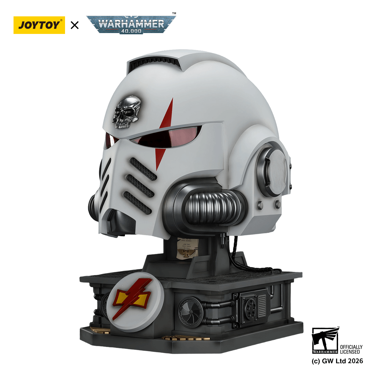 White Scars MkX Helmet&amp; Display Stand