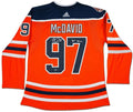 Upper Deck Authenticated - Connor McDavid Autographed & Inscribed Edmonton Oilers Authentic Orange Jersey with 40th Anniversary Shoulder Patch
