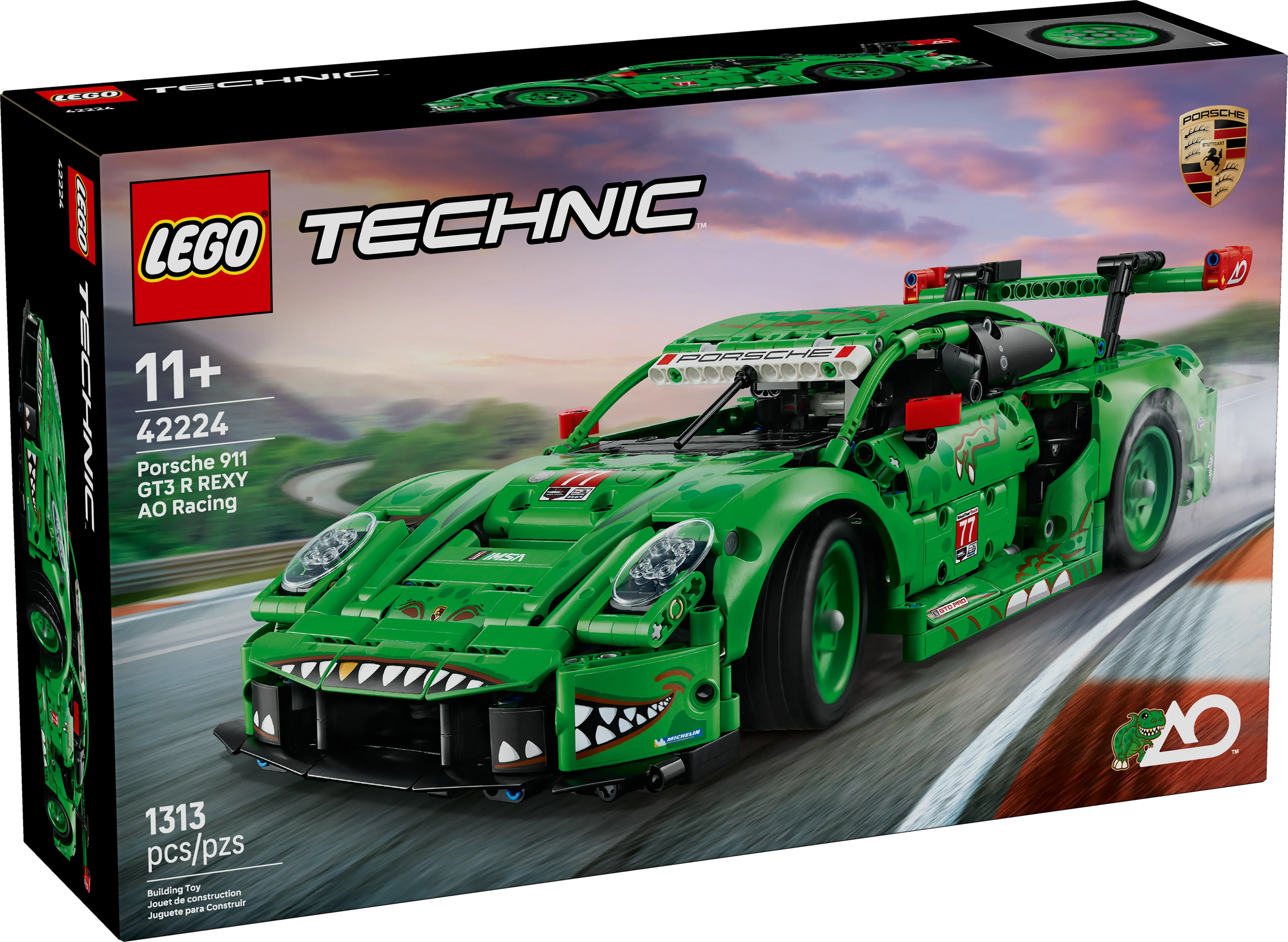 LEGO® Technic Porsche 911 GT3 R REXY AO Racing Car 42224