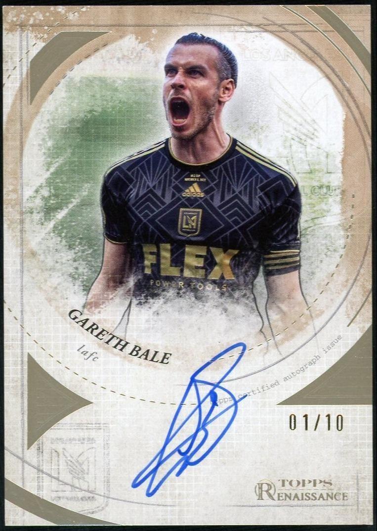 2025 Topps Chrome MLS Renaissance Autographs Gareth Bale Gold /10