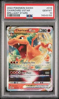 PSA 10 - 2022 POKEMON SWORD & SHIELD BRILLIANT STARS #018 CHARIZARD VSTAR BRILLIANT STARS