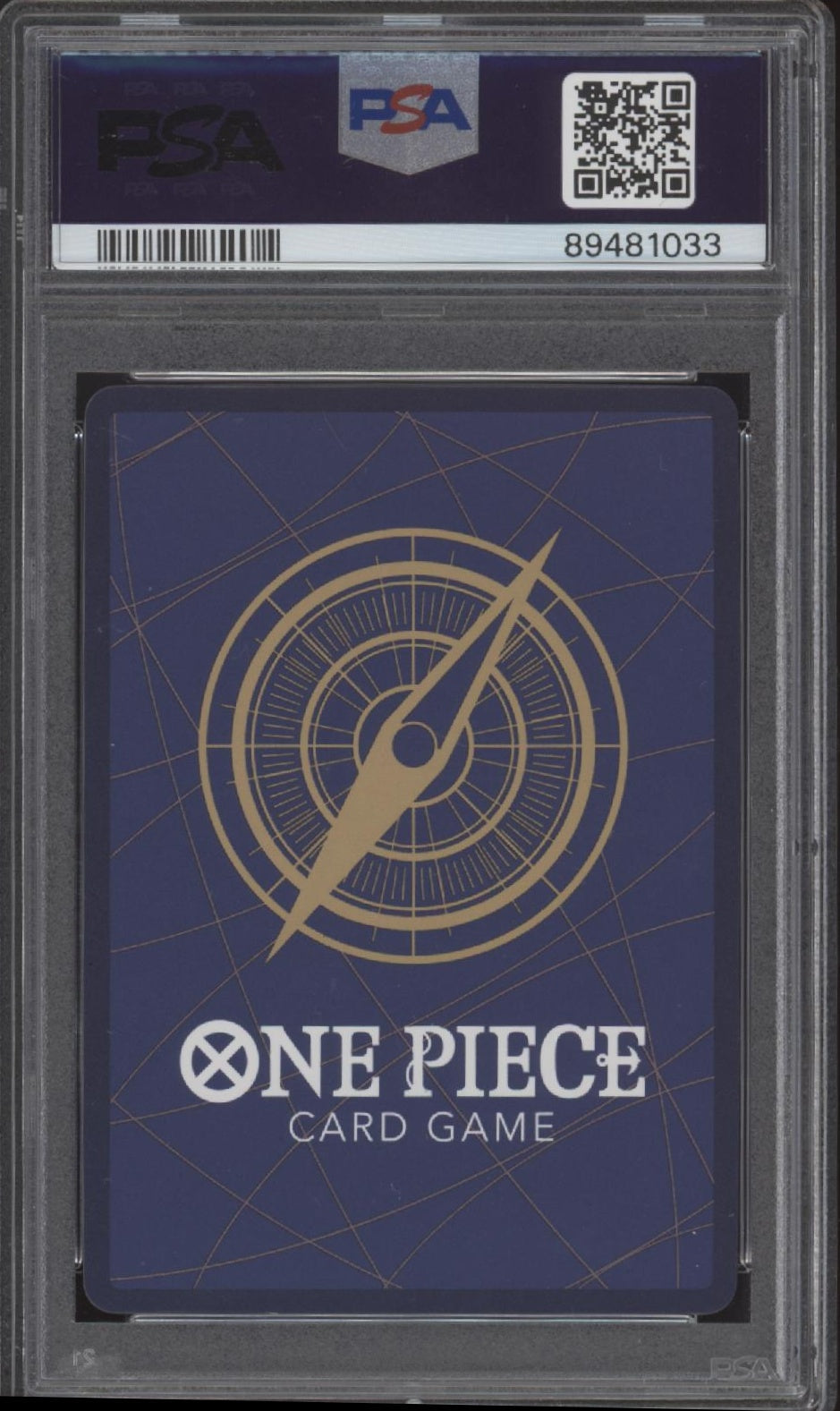 Monkey D. Ruffy One Piece Card Game Erwachen einer neuen Ära 1. Jubiläum PSA 10
