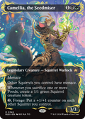 FOIL Camellia, the Seedmiser (Borderless) (Raised Foil) (BLB-346) - Bloomburrow - Magic The Gathering