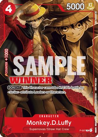 Monkey.D.Luffy - P-007 (Winner Pack Vol. 1) (P-007) [OP-PR]