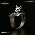 First 4 Figures Dark Souls Ring Collection: Silver Cat Ring (Men's Size 10-10.5)