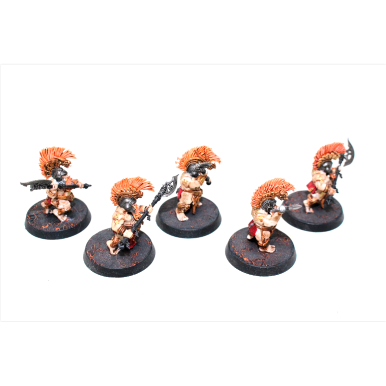 Warhammer Dwarf Fyreslayers Heartguard Bezerkers Well Painted JYS25