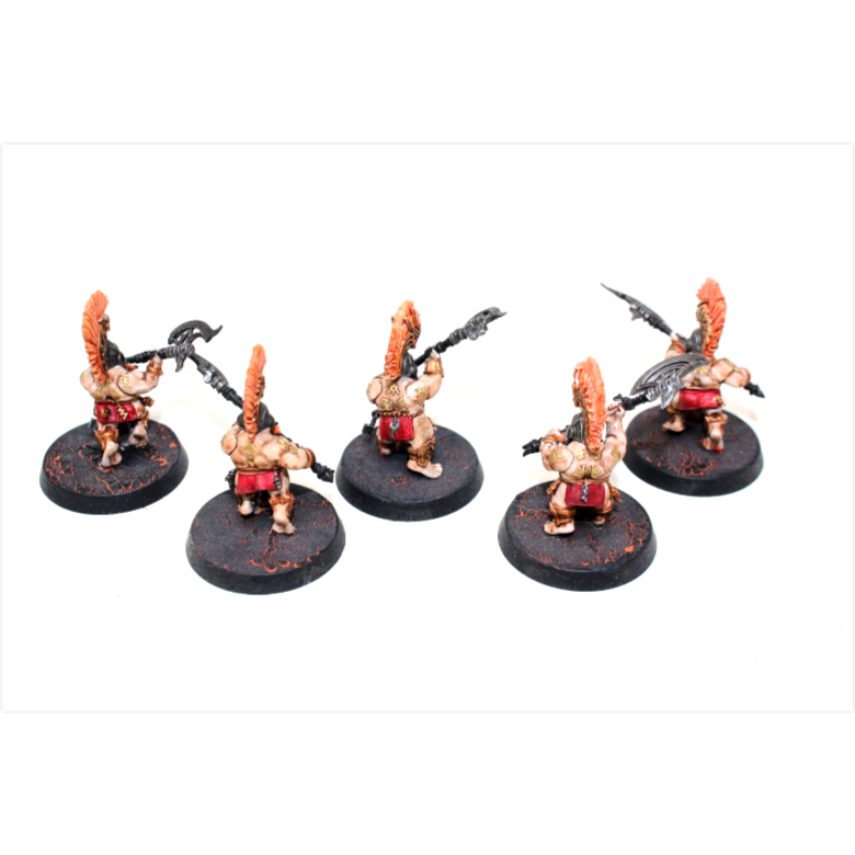 Warhammer Dwarf Fyreslayers Heartguard Bezerkers Well Painted JYS25