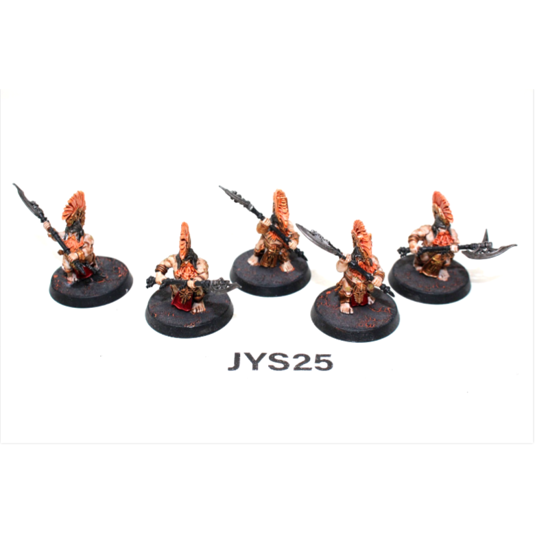 Warhammer Dwarf Fyreslayers Heartguard Bezerkers Well Painted JYS25