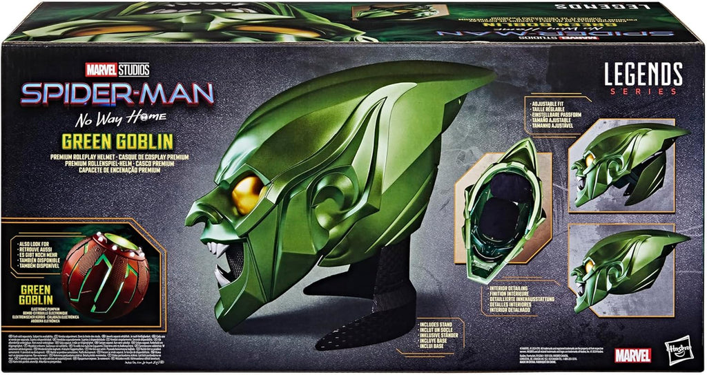 Marvel Legends Spider-Man: No Way Home Green Goblin Premium Roleplay Helmet Prop Replica