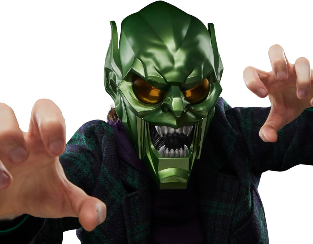 Marvel Legends Spider-Man: No Way Home Green Goblin Premium Roleplay Helmet Prop Replica