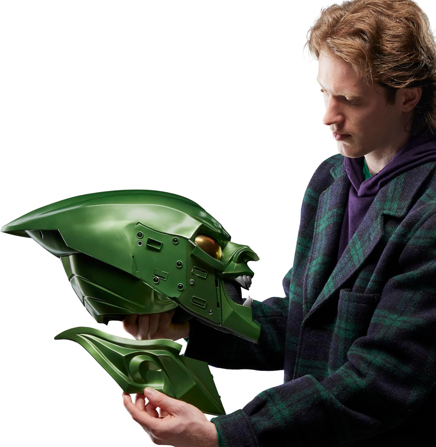 Marvel Legends Spider-Man: No Way Home Green Goblin Premium Roleplay Helmet Prop Replica