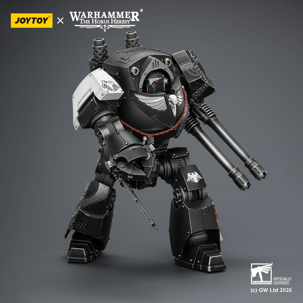 Raven Guard Contemptor Dreadnought with Gravis autocannon and Chainfist