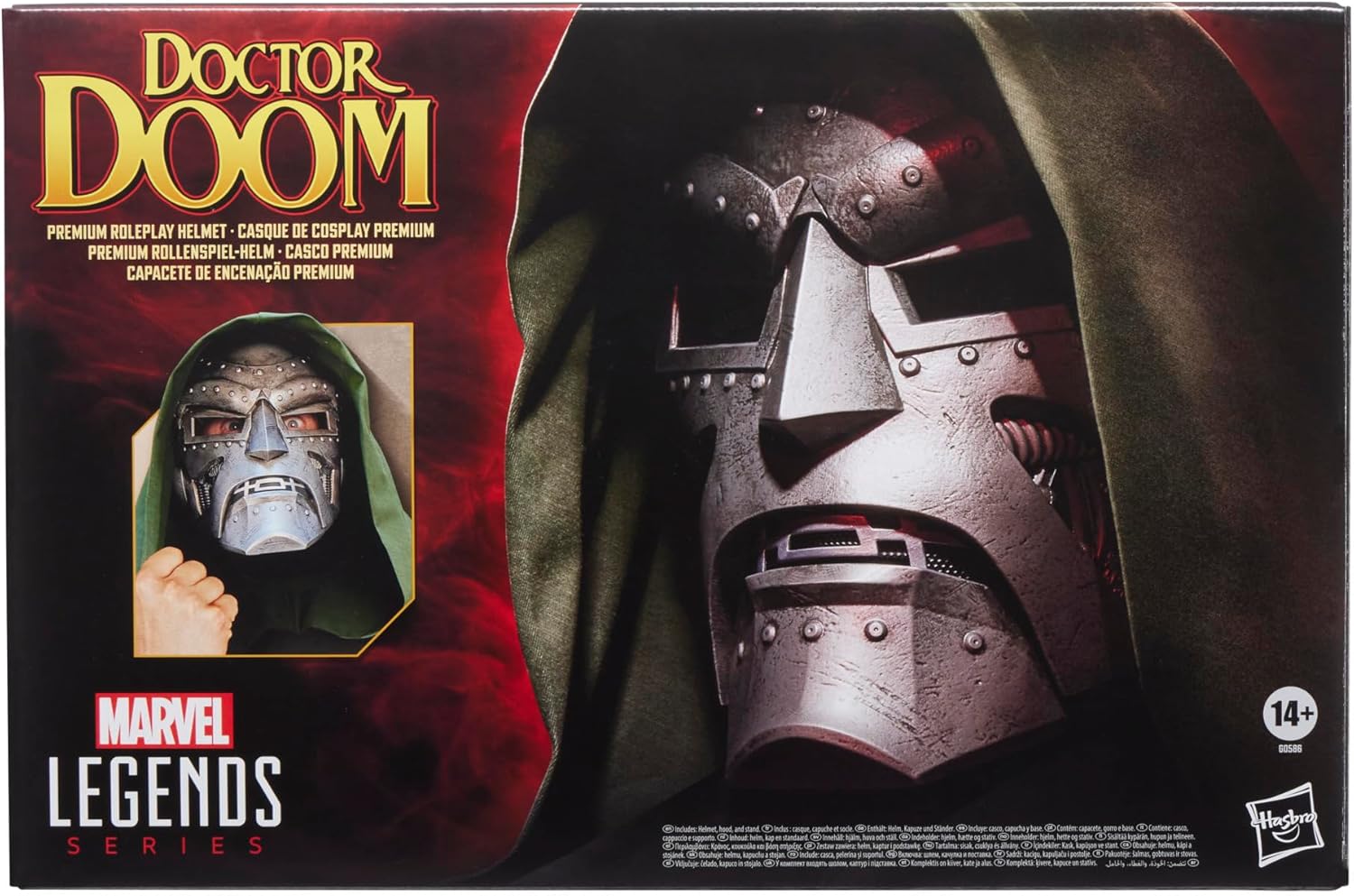 Marvel Legends Fantastic Four Doctor Doom Premium Roleplay Helmet Prop Replica
