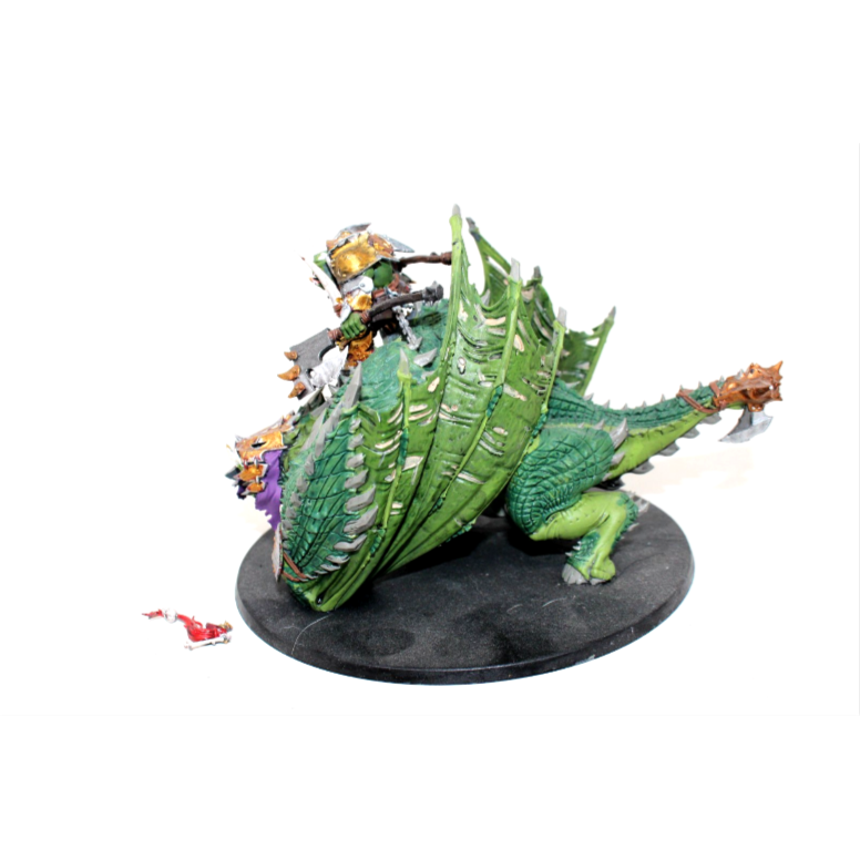 Warhammer Orcs and Goblins Ironjaws Megaboss on Maw-krusha Well Painted ULN12