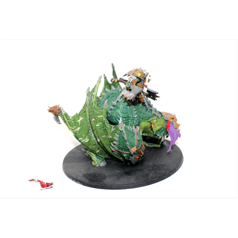 Warhammer Orcs and Goblins Ironjaws Megaboss on Maw-krusha Well Painted ULN12