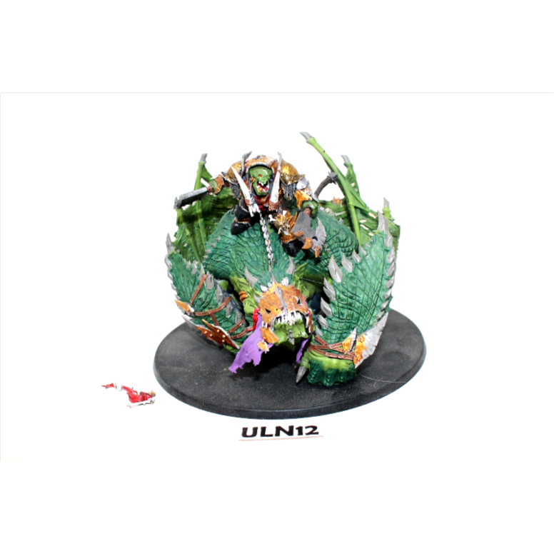 Warhammer Orcs and Goblins Ironjaws Megaboss on Maw-krusha Well Painted ULN12