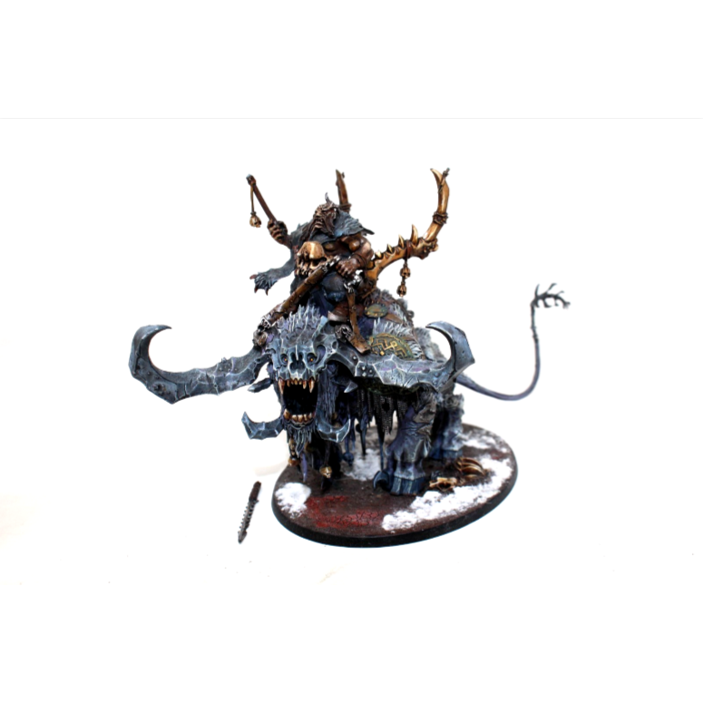 Warhammer Ogre Kingdoms Huskard on Stonehorn Well Painted ULN12