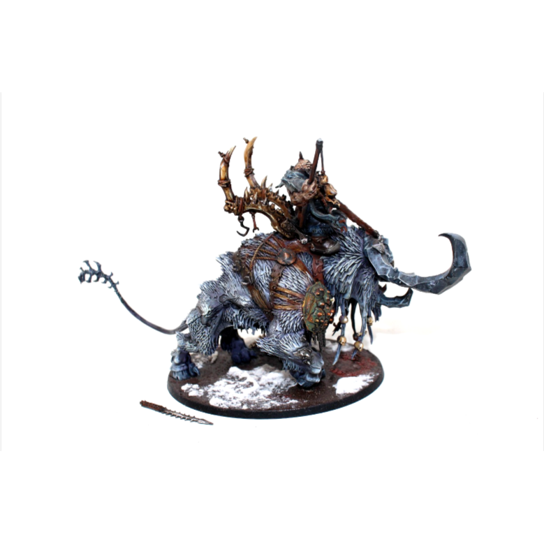 Warhammer Ogre Kingdoms Huskard on Stonehorn Well Painted ULN12