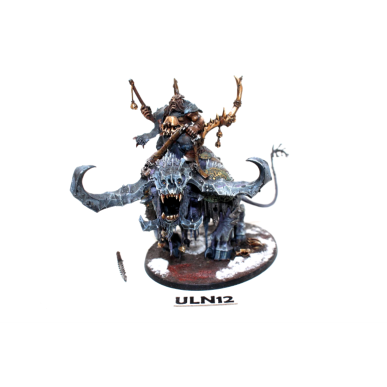 Warhammer Ogre Kingdoms Huskard on Stonehorn Well Painted ULN12