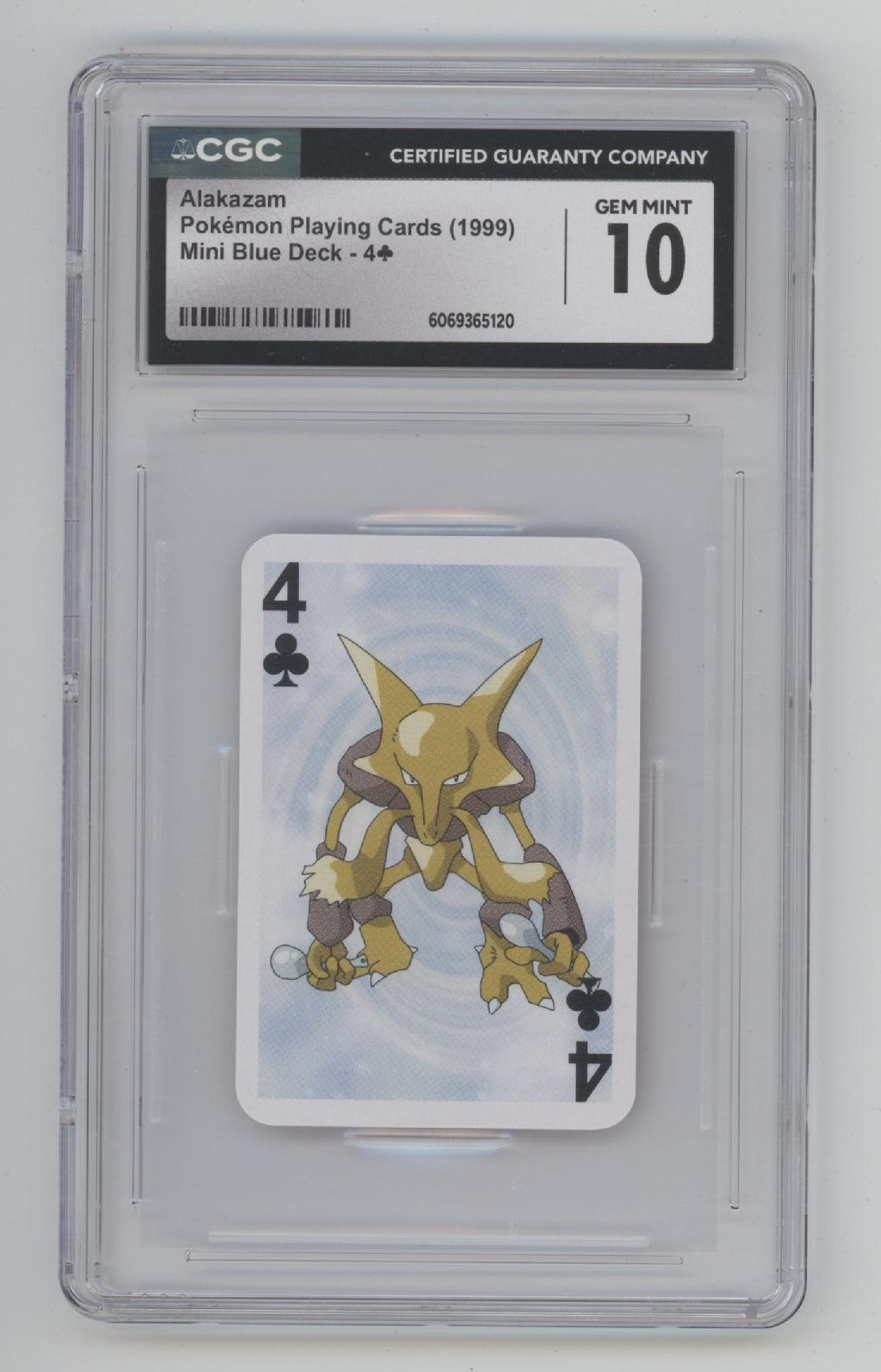 Alakazam Pokemon Playing Cards Mini Blue Deck CGC 10