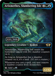 Arixmethes, Slumbering Isle (Serial Numbered) - March of the Machine: Multiverse Legends (MUL) (Copy)