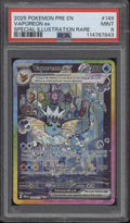 Vaporeon ex Pokemon Prismatic Evolutions Special Illustration Rare #149 PSA 9