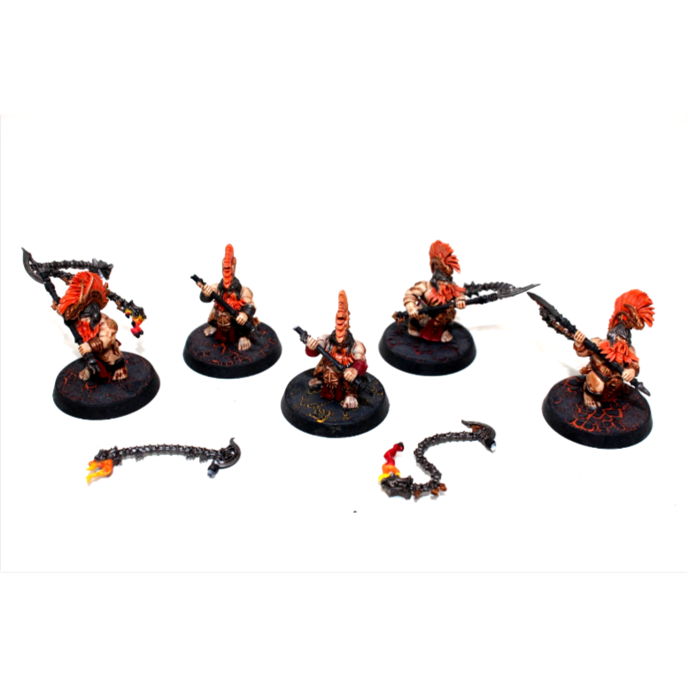 Warhammer Dwarf Fyreslayers Hearthguard Well Painted JYS25