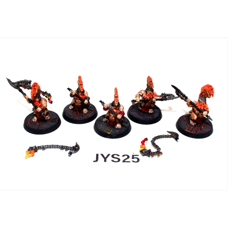Warhammer Dwarf Fyreslayers Hearthguard Well Painted JYS25