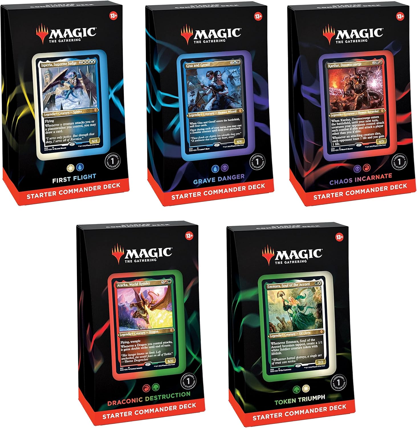 Magic: The Gathering: Starter Commander Deck Display (5 Decks)