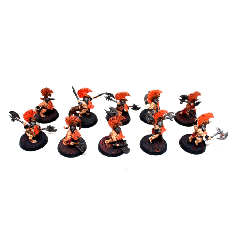 Warhammer Dwarf Fyreslayers Berzerkers Well Painted JYS25