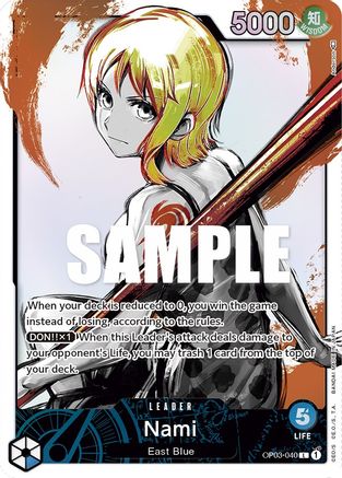 Nami (040) (Alternate Art) [OP03-040] One Piece - Pillars of Strength