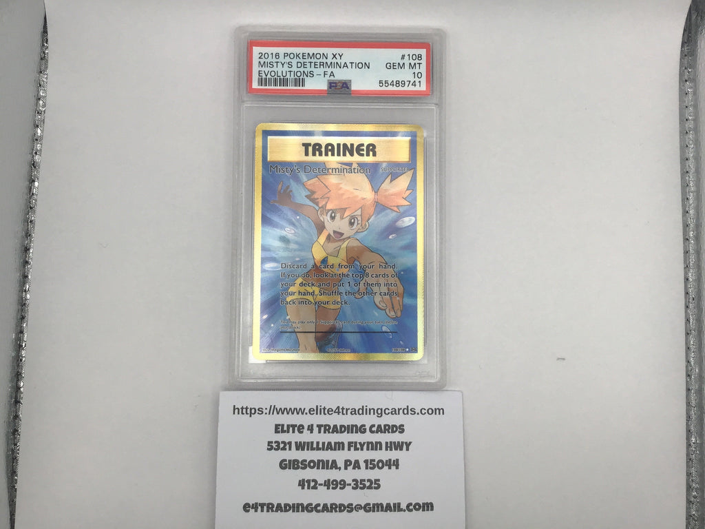 Misty's Determination #108 Pokemon Evolutions (PSA 10)