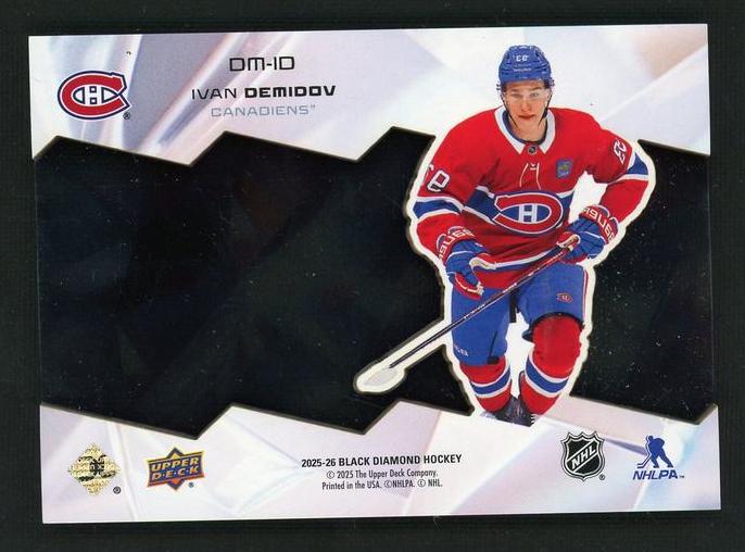 2022 Upper Deck Black Diamond DM-10 Ivan Demidov Diamond Might /99 Canadiens
