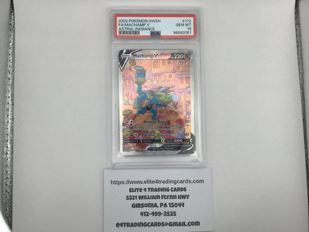 Machamp V #172 Pokemon Astral Radiance (PSA 10)