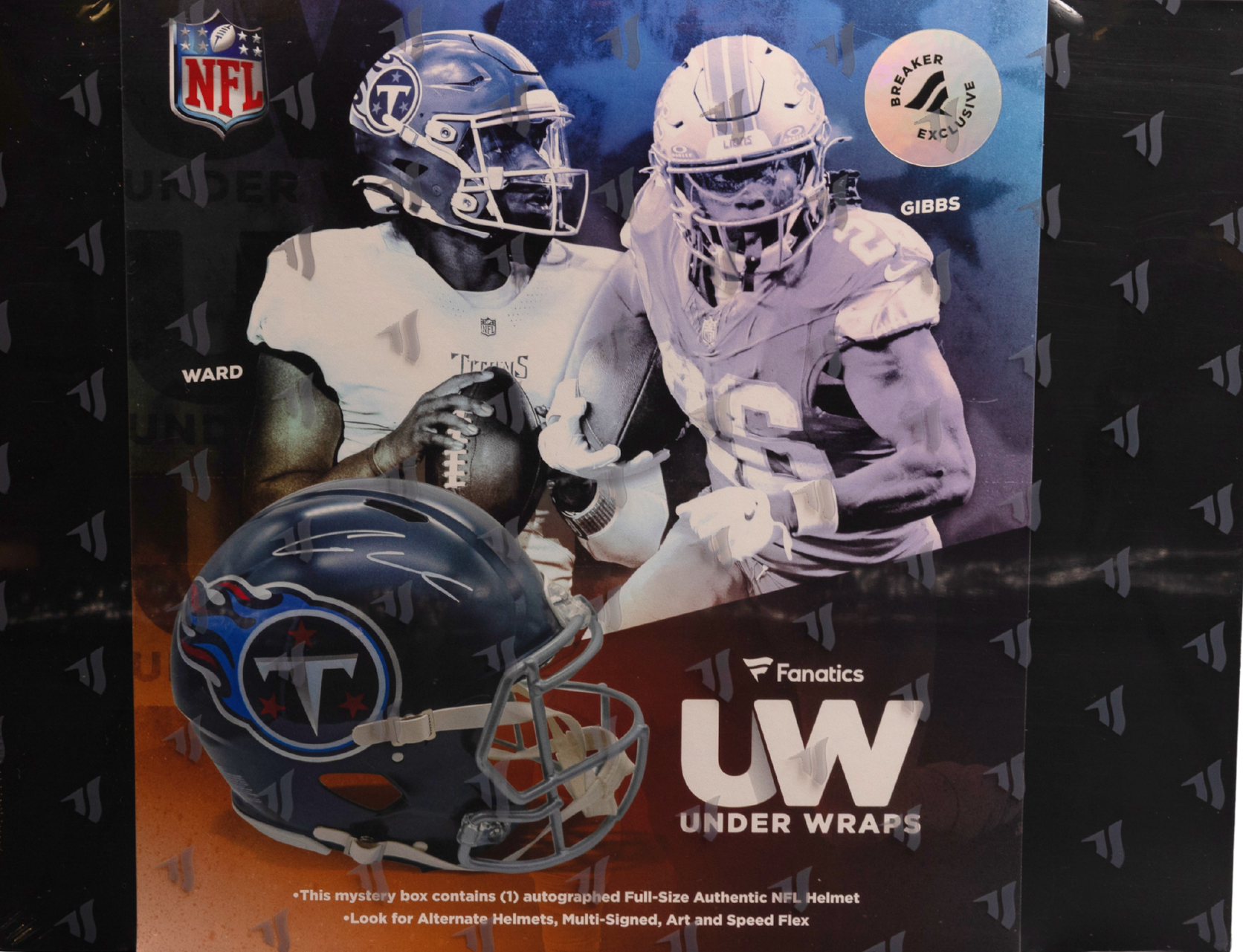 2025 Fanatics Under Wraps NFL Full Size Helmet Volume-2 (Single Mystery Box)