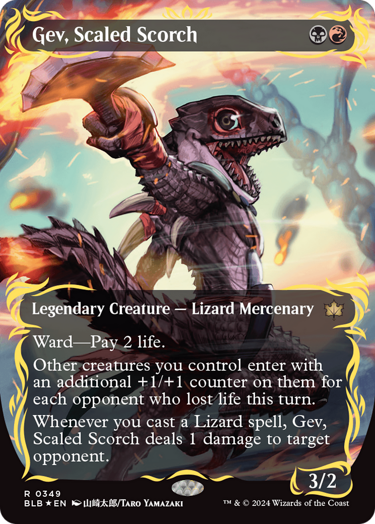 FOIL Gev, Scaled Scorch (BLB-349) - Bloomburrow - Magic The Gathering
