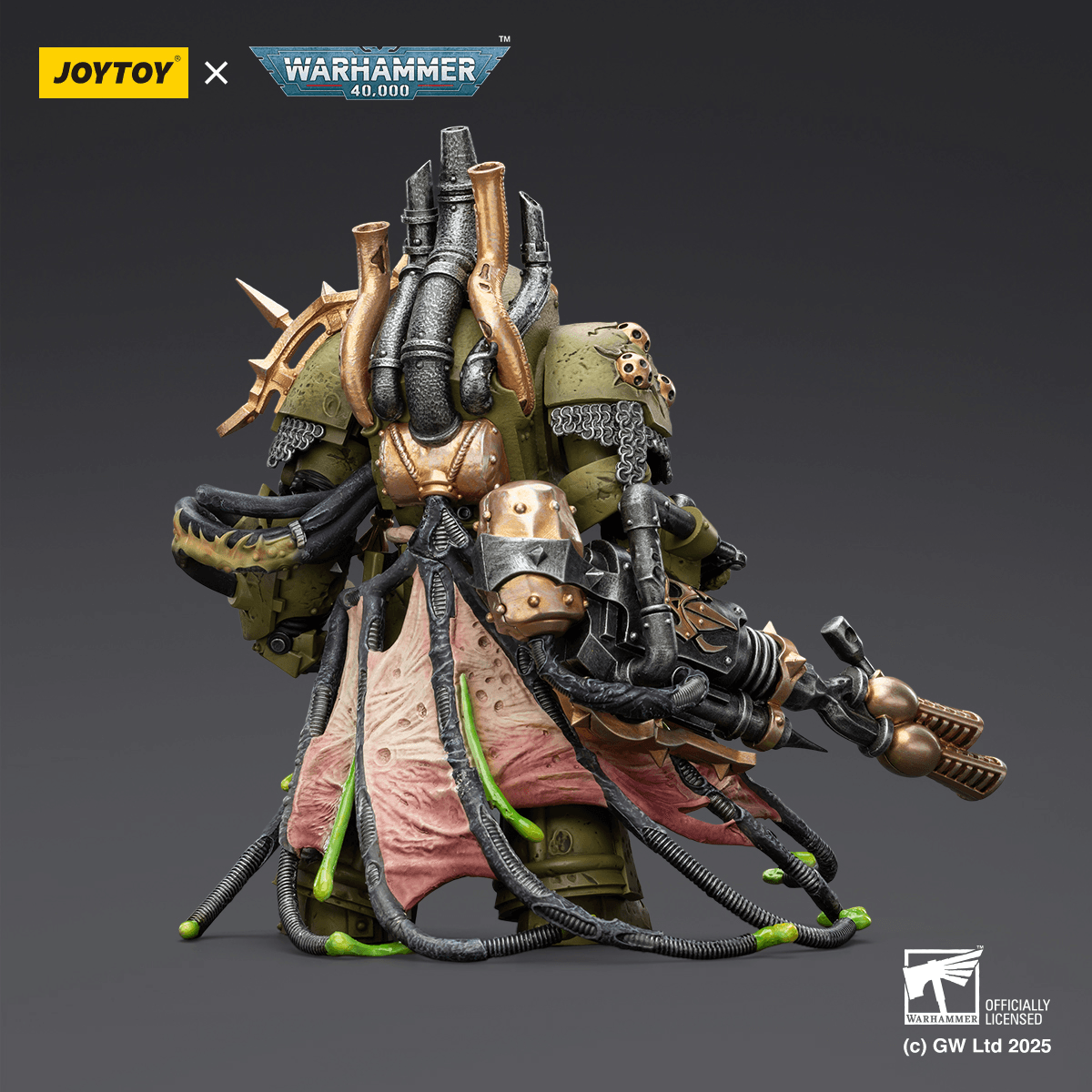Death Guard Lord of Virulence with Power Fist and Twin Plague Spewer