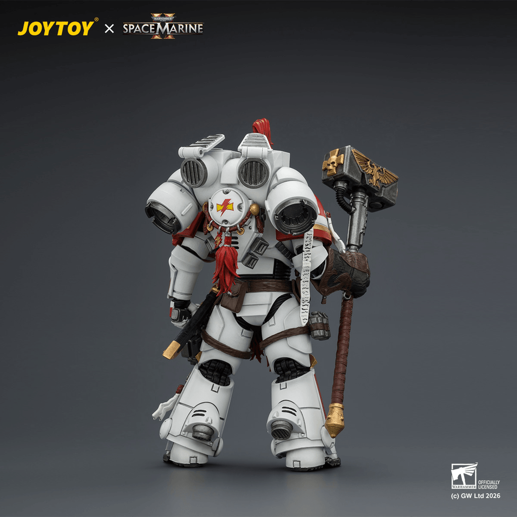 Game Edition White Scars Assault Intercessor Champion with Thunder Hammer and Bolt Pistol