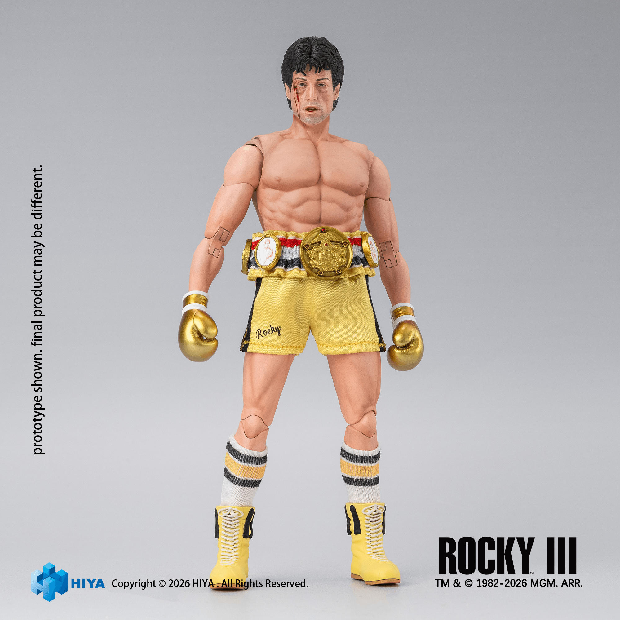 Exquisite Super Series 1/12 Scale 6.3 Inch Rocky III Rocky Boxer Version Action Figure