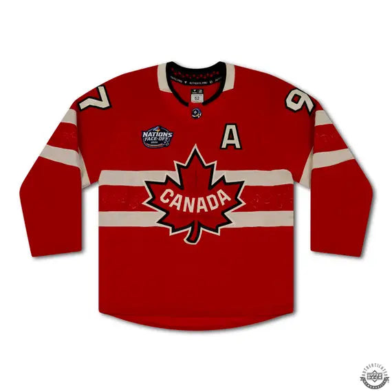 Upper Deck Authenticated - Connor McDavid Autographed Red Team Canada 4 Nations Face-off Authentic Jersey