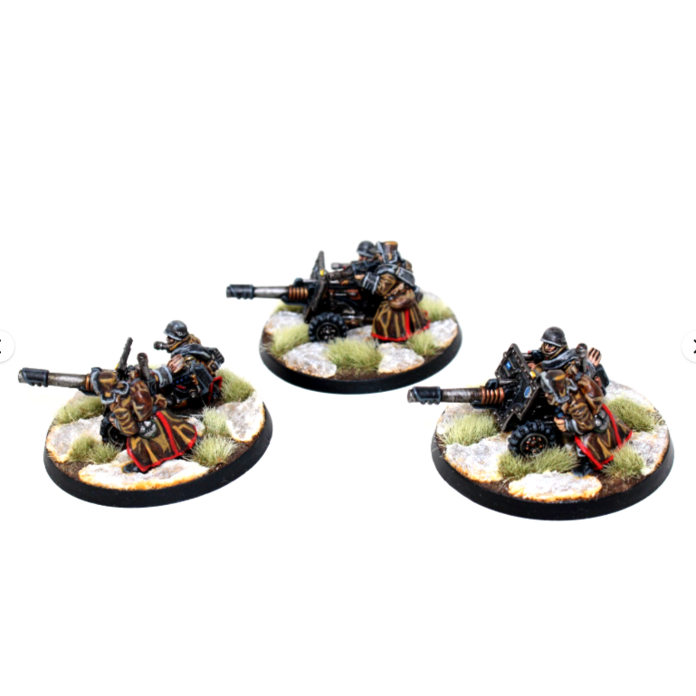 Warhammer Imperial Guard Autocannon Team Metal Well Painted A36