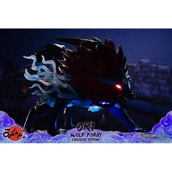 First 4 Figures Okami Oki Wolf Form Exclusive Edition Resin 14" Statue