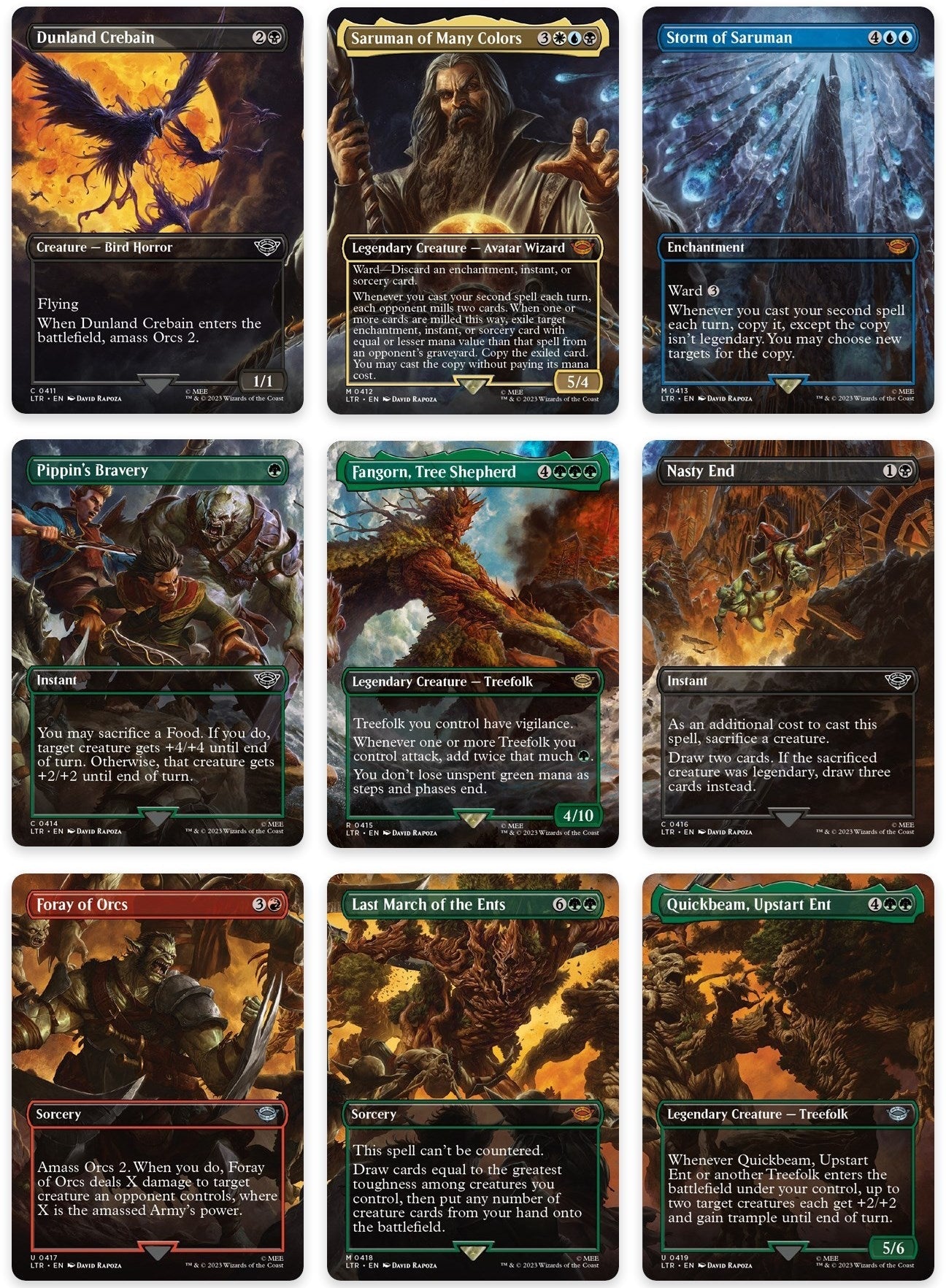 Isengard Destroyed Scene [Set of 9] (411-419)