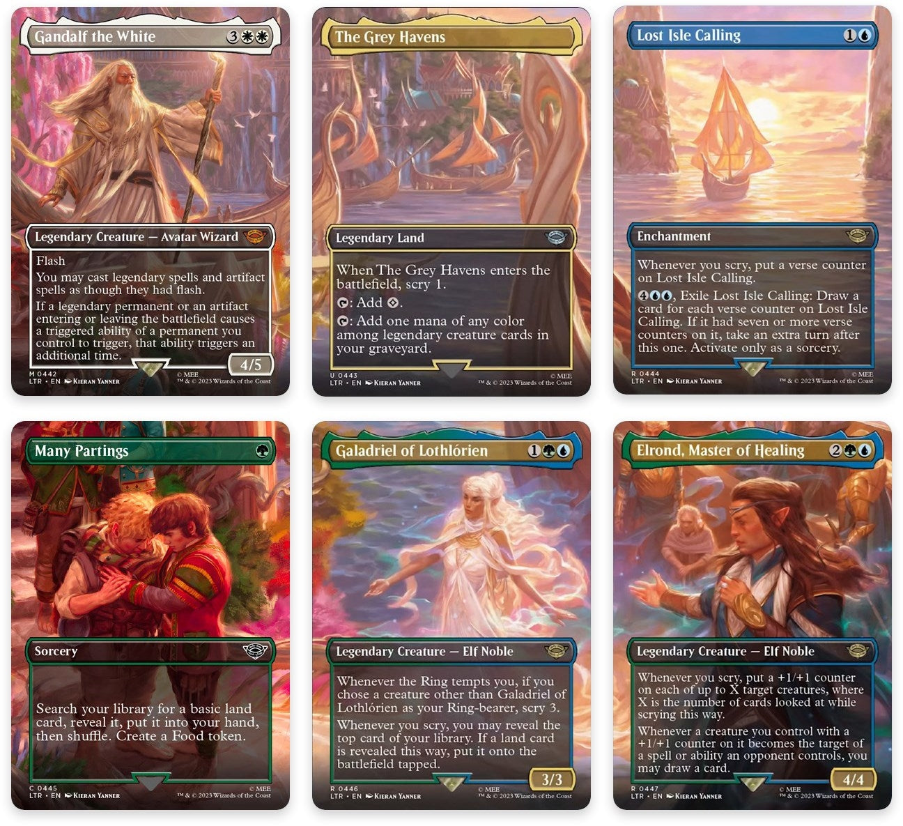 Departure to the Grey Havens Scene [Set of 6] (442-447)
